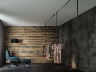 Landegger Wand Holzwand Waldwand Vintage 1